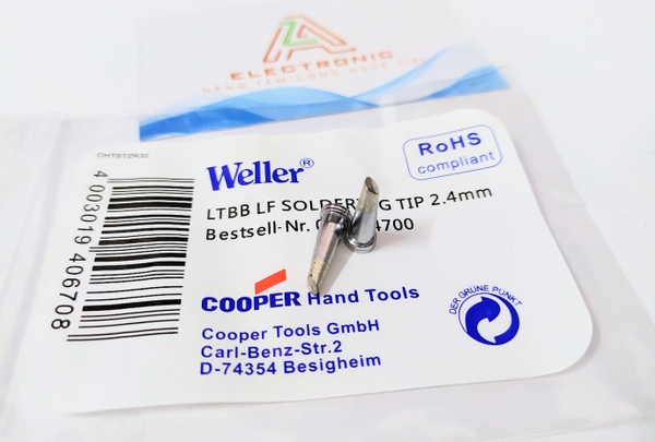 Mũi hàn Weller WSD81 mũi hàn móng ngựa LTBB 2.4C T4-F3