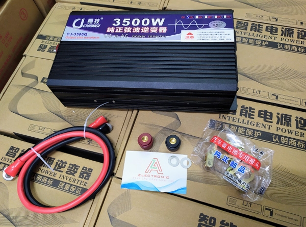 Kích điện, Bộ chuyển nguồn 24V lên 220V 3500W Sóng SIN chuẩn, Bộ nguồn inverter -kích điện 24V lên 220V G1-1(BH 3 thg)