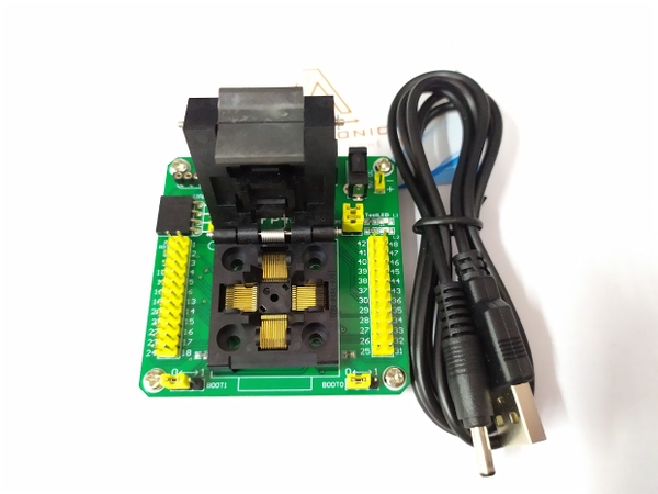 Đế nạp lập trình STM32 QFP48 STM32F103CB STM32F103C8 RK-158