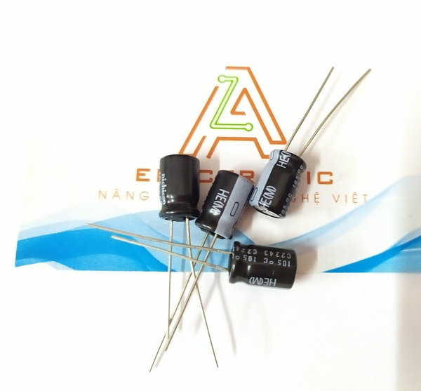 Tụ NICHICON 50V 100UF màu đen kích thước 8x12mm