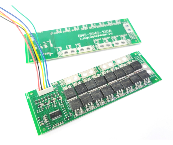 Mạch BMS 3S 4S 100A pin 3.7V (16 FET) bảo vệ chống chập tải, ngắt quá ...