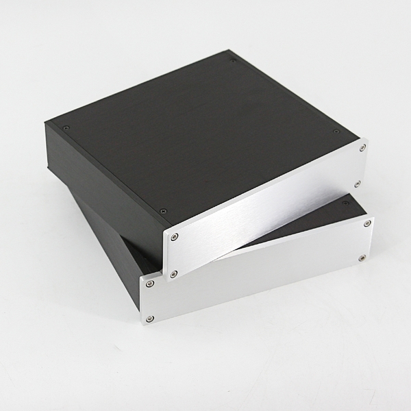 Vỏ hộp nhôm DIY BRZHiFi 2205 220x52x191mm thân đen mặt trắng