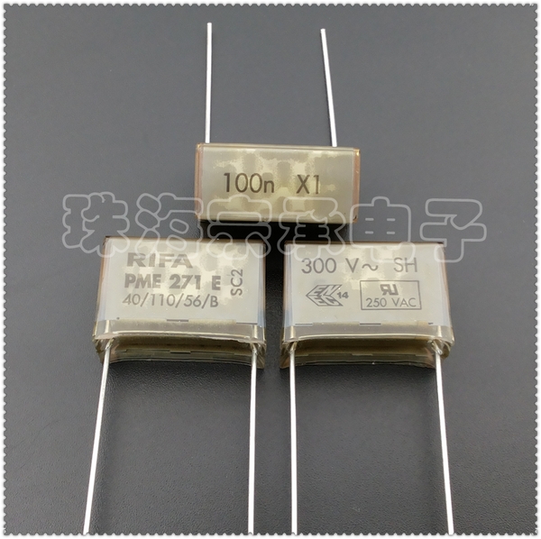 Tụ RIFA 0.1uF PME271E 300VAC 100n X1 HK-268-3
