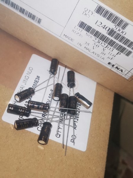 Tụ ELNA Ina RA3 10UF 35V  Malaysia 5 * 11 RK-171