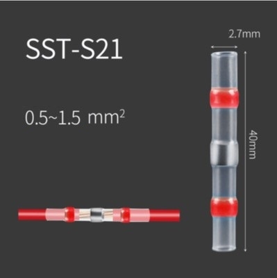 Đầu cốt nối dây có thiếc SST - S21 cho dây 0.5-1.5mm (10 chiếc) RK-41