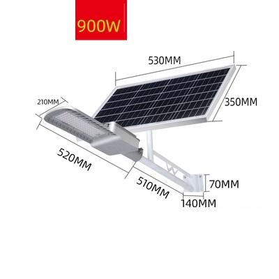 Đèn năng lượng mặt trời Solar Light IP67 treo cột 900W tấm pin 53 x 35cm