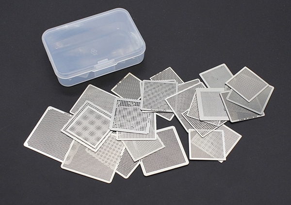Lới thép stencil BGA Bộ lưới làm chân BGA 27 kiểu chân BGA