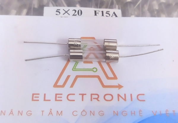 CẦU CHÌ 15A 250V CHÂN HÀN 5X20mm RK-51