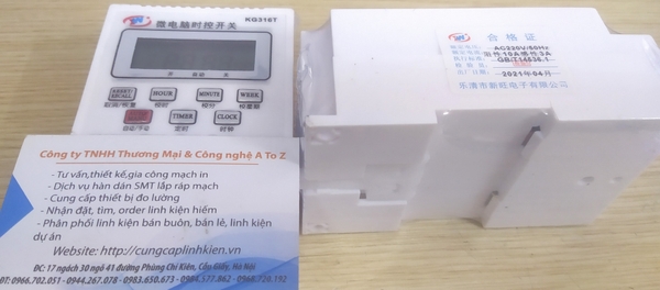 Bộ công Công tắc hẹn giờ điện tử KG316T 10A - Mặc định G4-T4