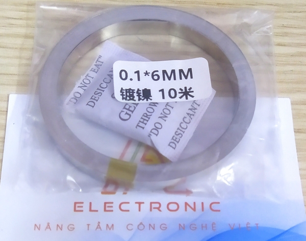 Kẽm hàn cell pin 18650 0,1*6mm tấm hàn niken 50gam (dài 10m) RK-115