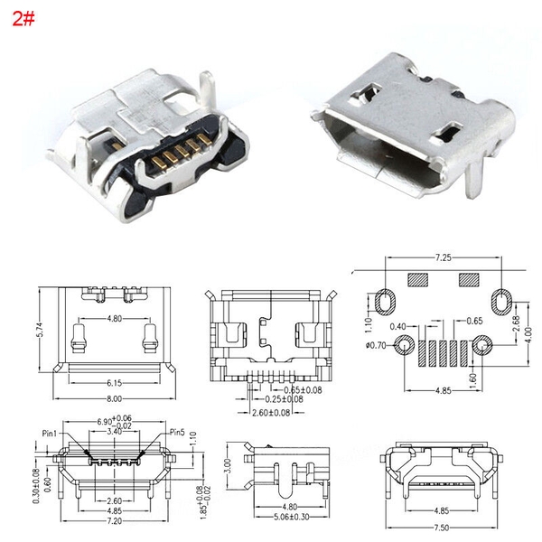Cổng MICRO USB 5P DIP | Cửa hàng thiết bị - Linh kiện điện tử A to Z