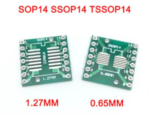 ĐẾ SOP14 ( MSOP, SSOP) TO DIP14-6 mạ vàng HC 52