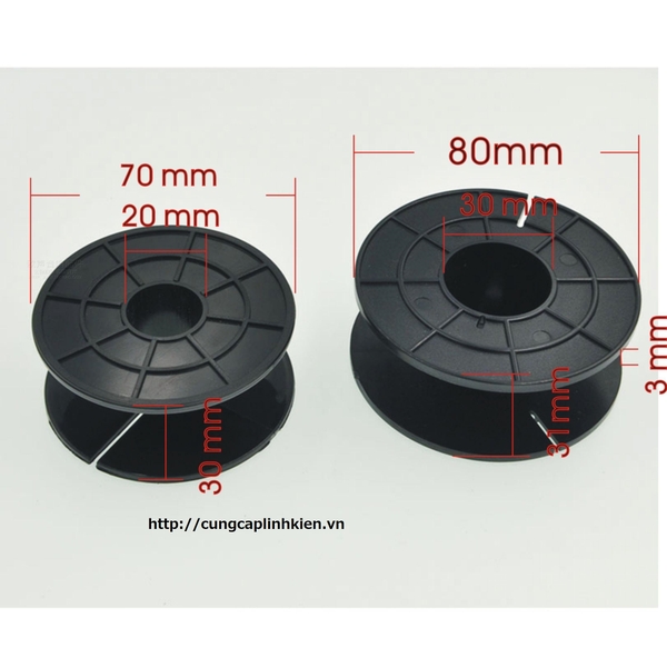 Khung cuộn cảm, xương cuộn cảm , đường kính 70x30mm G6-T2