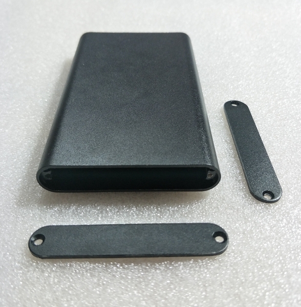 Vỏ nhôm / hộp nhôm 13 * 61 * 100MM thân đen