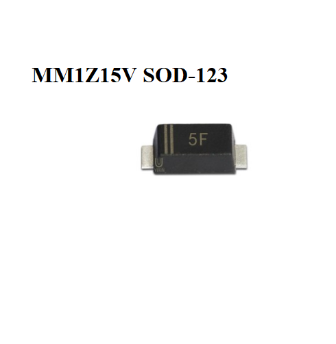 Diode MM1Z15V 5F SOT-123 0,5W 15V gói 100con