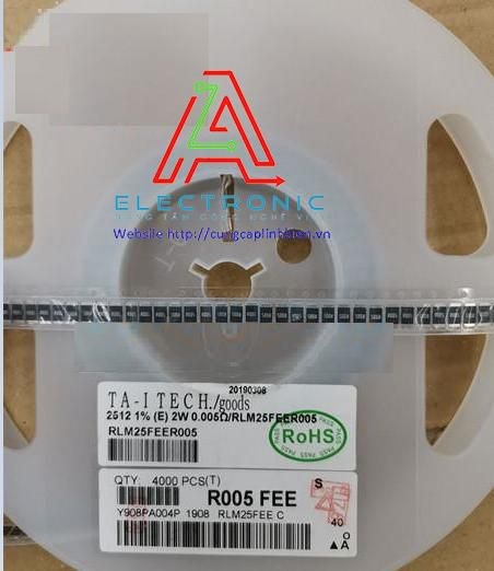 Điện trở dán 1R 2512 1% cuộn 4000pcs