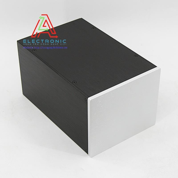 Vỏ hộp nhôm DIY BRZHiFi BZ1715170x150x258mm thân đen mặt trắng