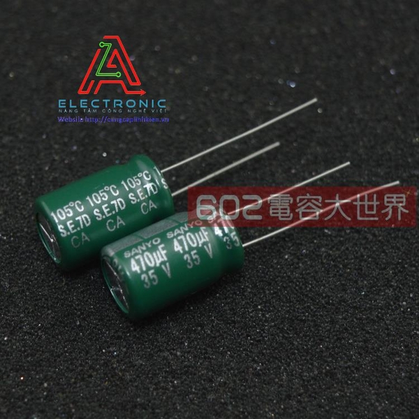 Tụ SANYO  35V 470UF 10 * 16mm