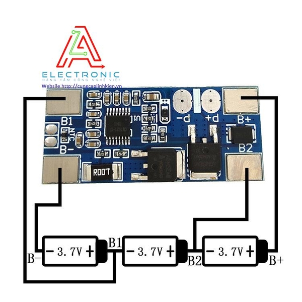 Mạch sạc pin 3S bảo vệ và cân bằng cell pin 18650 13A cell pin li-ion 3S 11.1V 12.6V RK-166