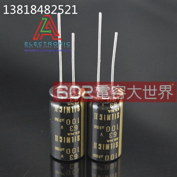 Tụ ELNA SILMIC II  63v100uf