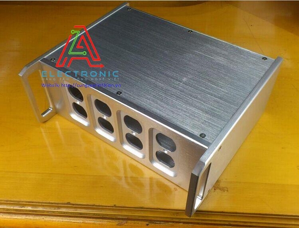Vỏ hộp nhôm DIY BRZHiFi BZ3212 3201x120x265mm màu trắng bạc