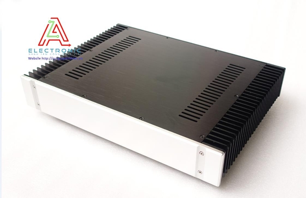Vỏ hộp nhôm DIY BRZHiFi 4307 311x430x70mm thân đen mặt trắng