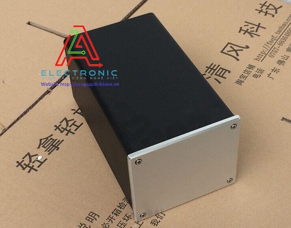 Vỏ hộp nhôm DIY BRZHiFi BZ1311 134x114x229mm thân đen mặt trắng