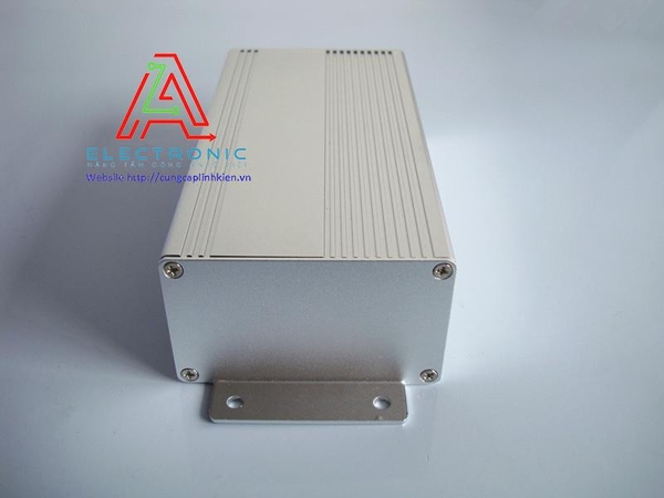 Vỏ hộp nhôm DIY BRZHiFi 8032-1 77x46x150mm thân màu trắng bạc