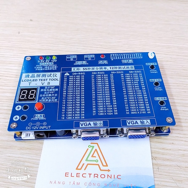 Bộ test Panel LCD/LED Test Tool T-V8 không kèm phụ kiện RK-160