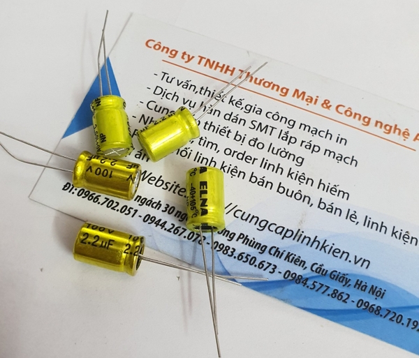 Tụ Elna 2.2uf 100v 8x12mm RK-147