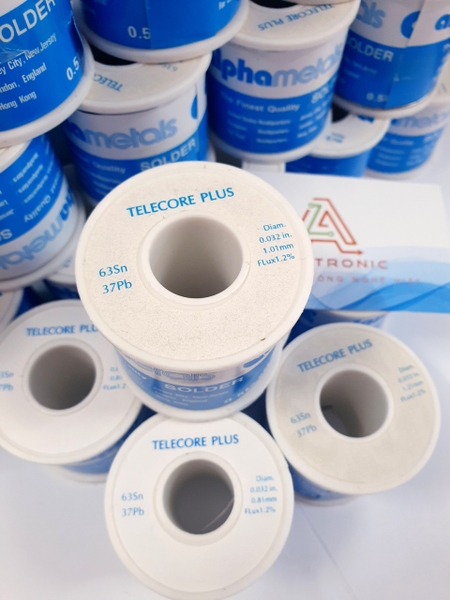 Thiếc hàn Alpha Telecore Plus 63/37 63Sn 37Pb sợi 1mm 450g TU1 | Cửa ...