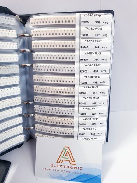 Sách điện trở 0805 1% (170 loại x50 chiếc) 1.5%  G10-T3