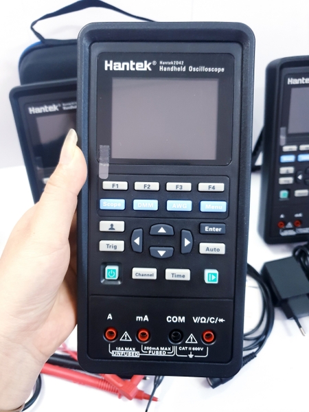 Máy Hiện Sóng Máy hiện sóng Hantek 2D42 40mhz có phát xung kèm đồng hồ vạn năng 1.5% G4-3
