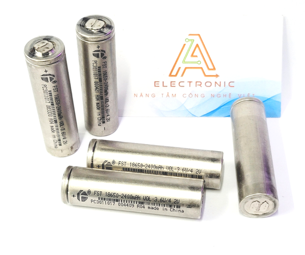 Pin lithium 18650 2400 mAh 3.6V tháo khối