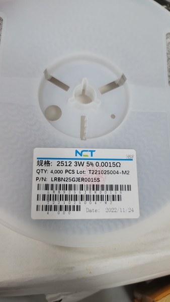 Điện trở dán R0015 0.0015R 2512 5% 3W