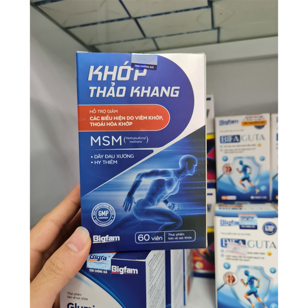 Viên Uống Khớp Khớp Thảo Khang Bigfam Hỗ Trợ Khớp Vận Động Linh Hoạt, Thoái Hóa Khớp Lọ 60 Viên