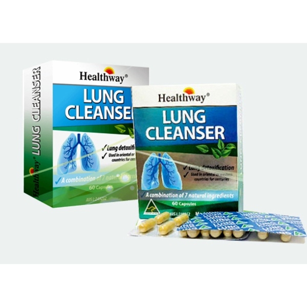 Viên Uống Lung Cleanser Hỗ Trợ Chức Năng Miễn Dịch Thanh Lọc Thải Độc Phổi Hộp 60 Viên