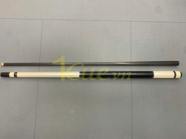 Cơ, Gậy Bi-a AB Trắng kèm ngọn carbon Custom A l 1Cue.vn