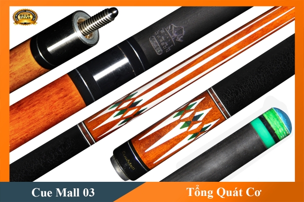 Cơ, Gậy Bi-a Cuemall 3 Ngọn Carbon Rhino | 1Cue.vn