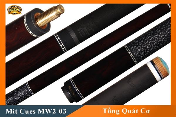 Cơ, Gậy Bi-a Mit Cues MW2-03 Ngọn Carbon MitCues | 1Cue.vn