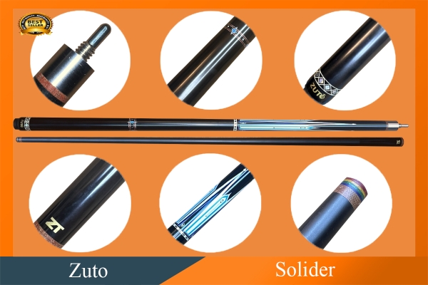 Cơ, Gậy Bi-a Zuto Solider Phủ Carbon l 1Cue.vn