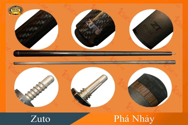 Cơ,Gậy Bi-a Phá Nhảy ZUTO Full Carbon | 1Cue.vn