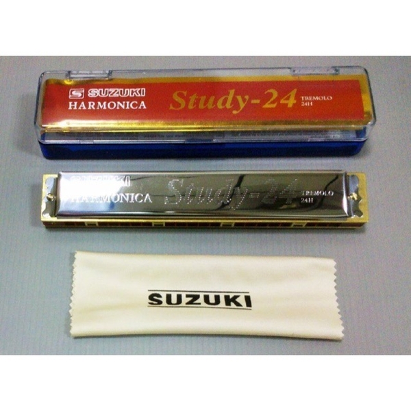 SUZUKI HARMONICA Study-24 TREMOLO 24H - C