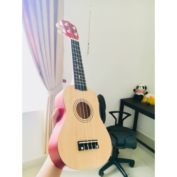 Ukulele màu gỗ thường size 23