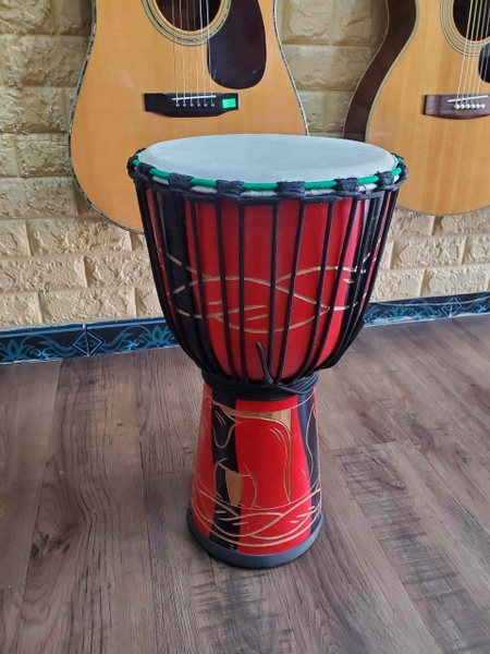 Trống Djembe Gỗ 10 Inch