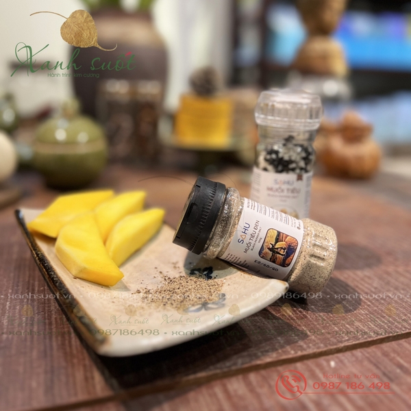 [Sahu] Muối Ớt Đỏ- Red Chili Salt- Muối Chấm Cao Cấp [Xanh Suốt]