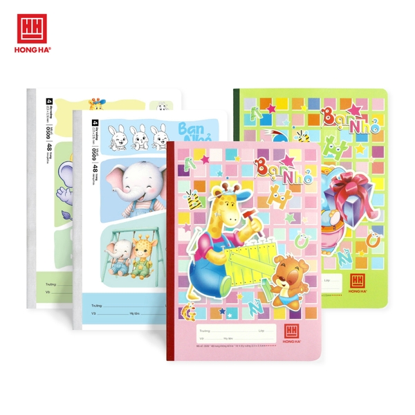 Vở 4 Ô ly 48 trang School Bạn Nhỏ Hồng Hà - 0509