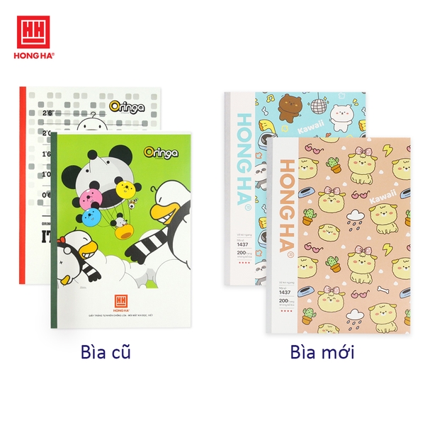 Vở kẻ ngang 200 trang Study Kawaii Hồng Hà - 1437