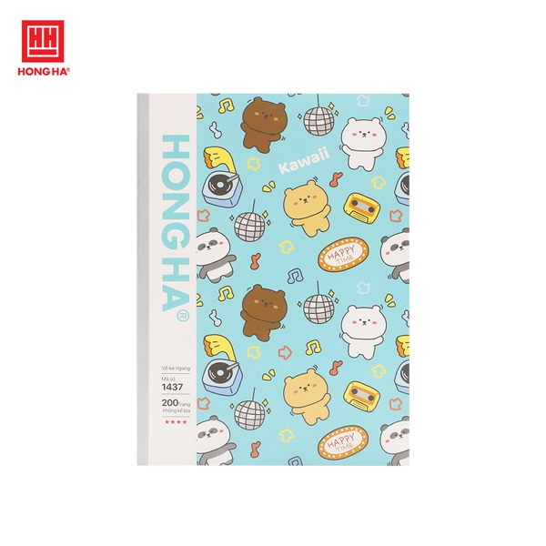 Vở kẻ ngang 200 trang Study Kawaii Hồng Hà - 1437