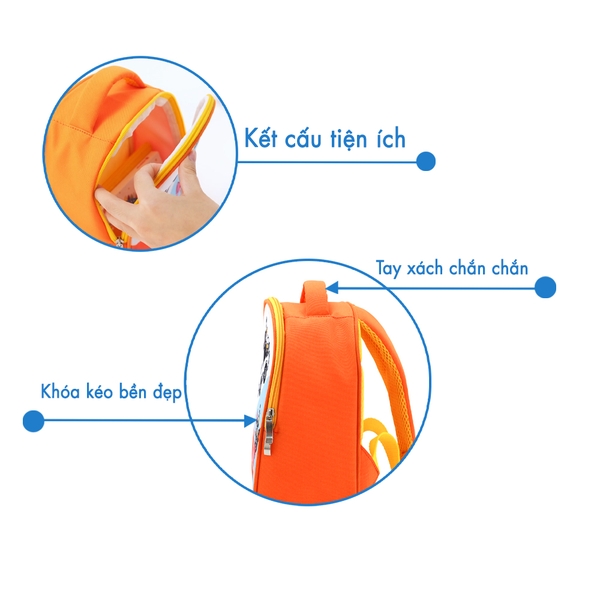 Balo mầm non Hồng Hà Oringa KIDS01 - 3712